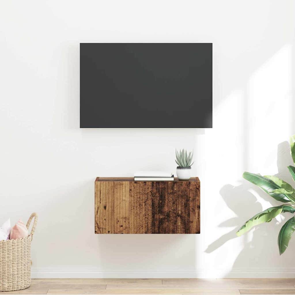 vidaXL TV-Wandschrank Altholz 60 x 31 x 29,5 cm Holzwerkstoff