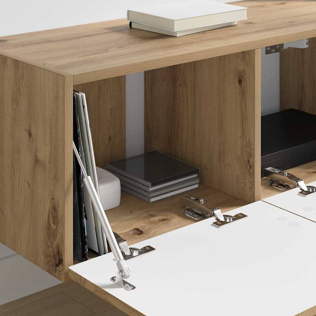 vidaXL TV-Wandschrank Kunsthandwerk Eiche 78,5 x 31 x 29,5 cm