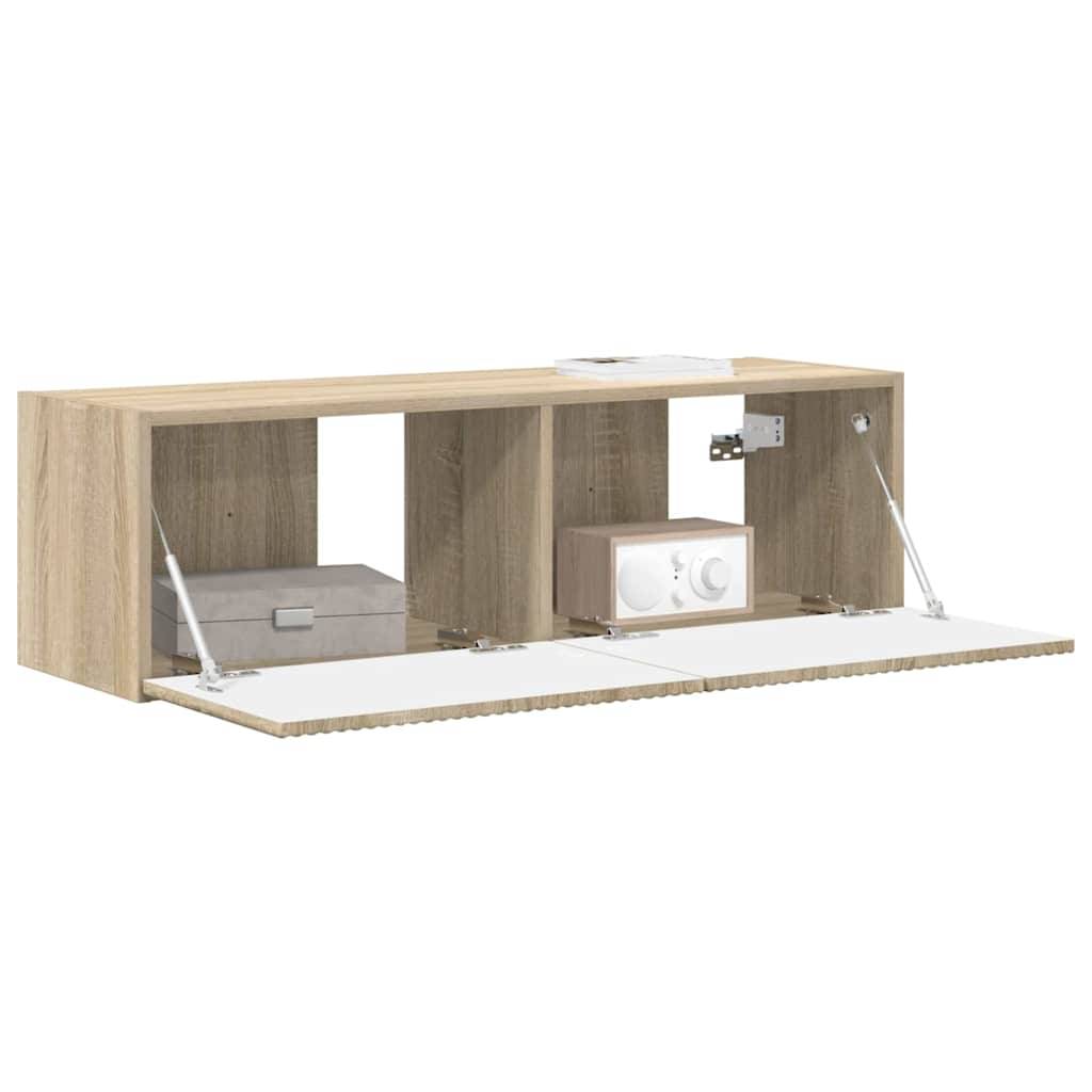 vidaXL TV-Wandschrank Sonoma 98 x 31 x 29,5 cm Holzwerkstoff