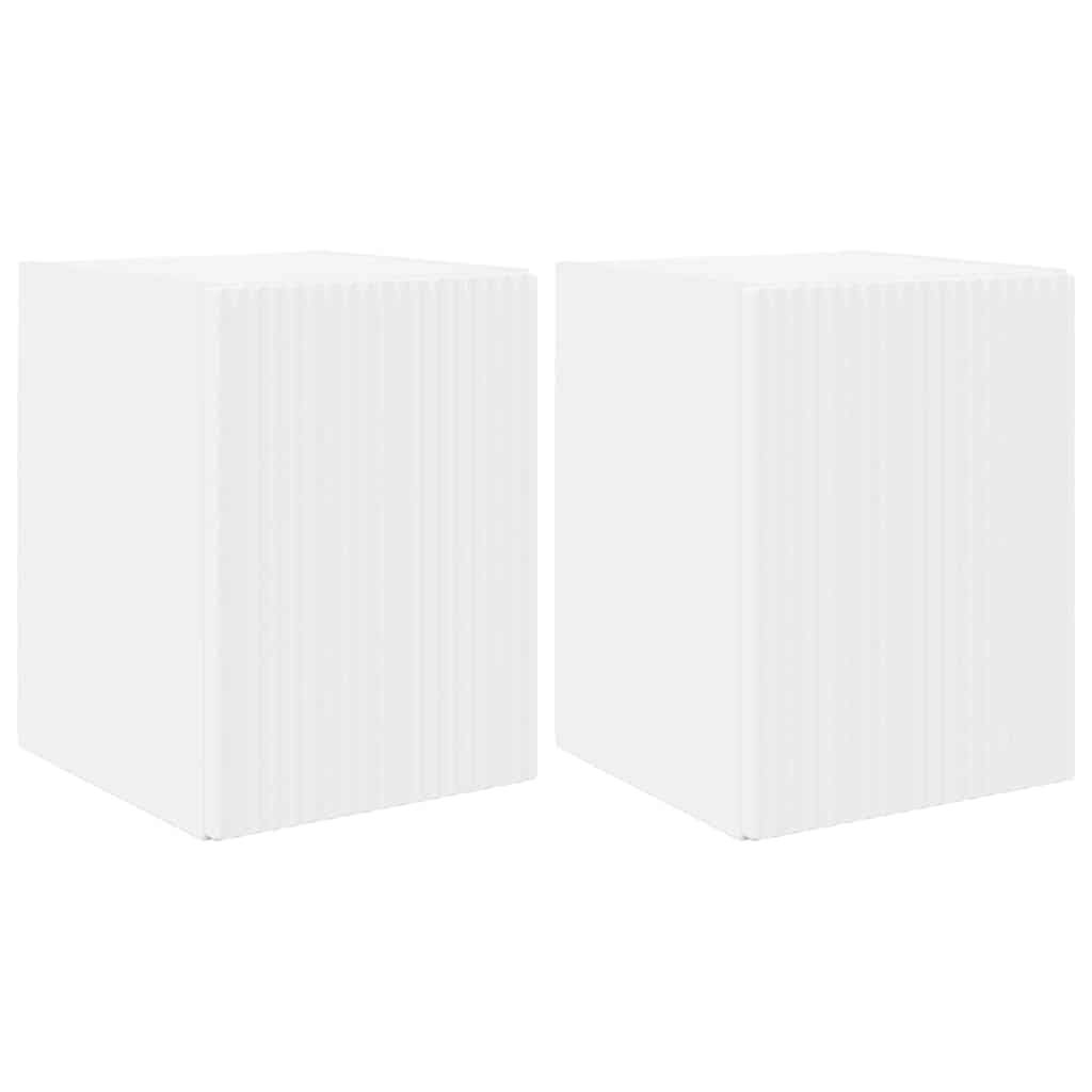 vidaXL TV-Wandschrank 2 pcs Weiß 30 x 31 x 40 cm Holzwerkstoff