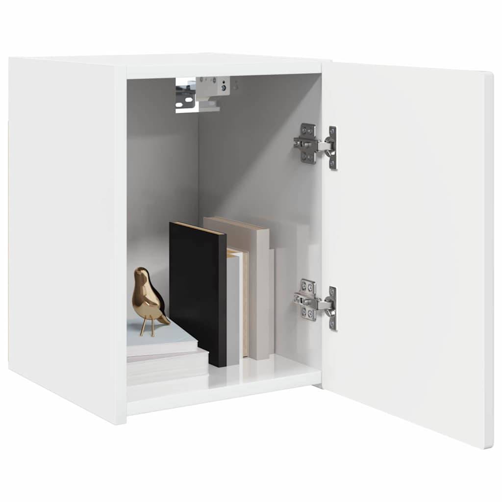 vidaXL TV-Wandschrank Glänzend Weiß 30 x 31 x 40 cm Holzwerkstoff