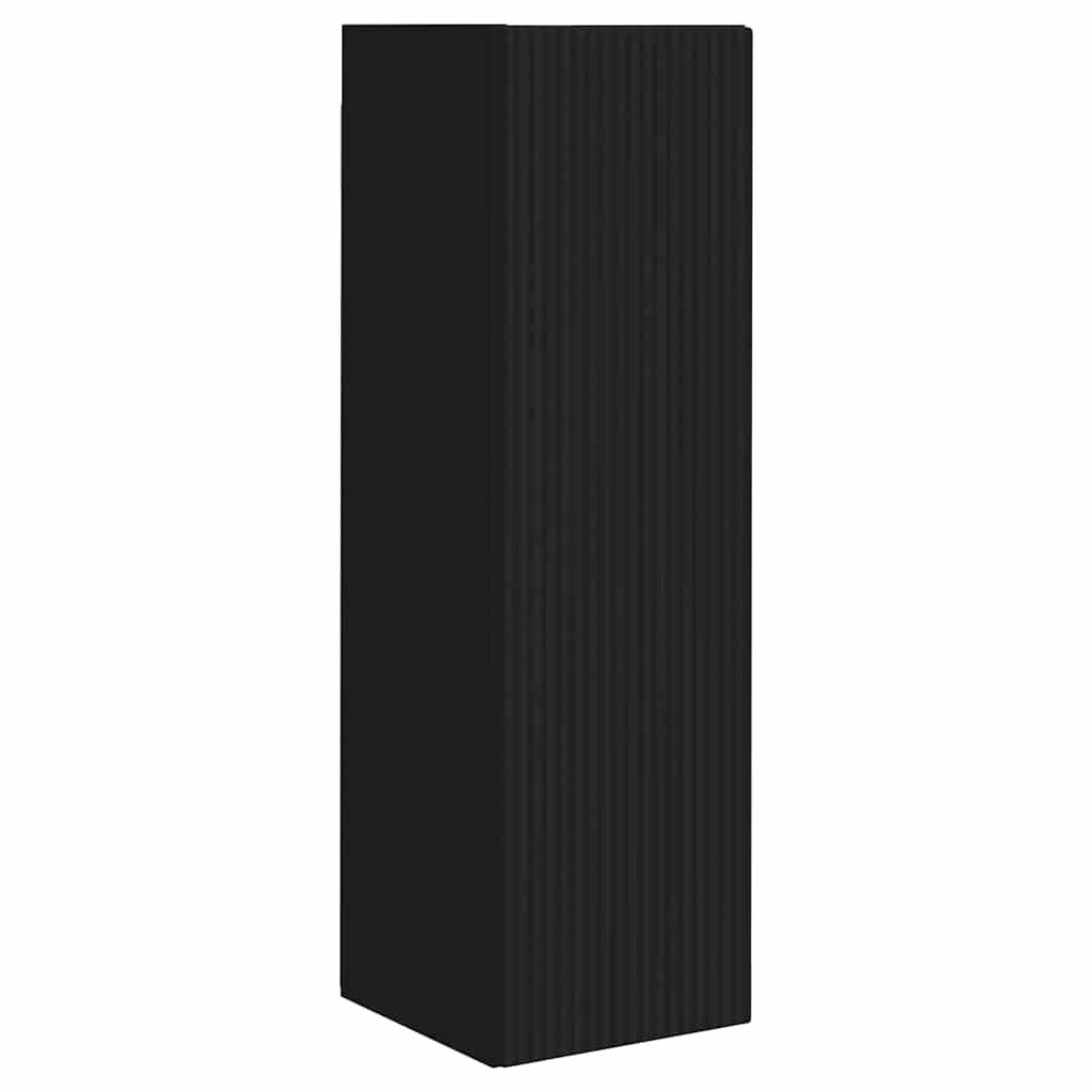 vidaXL TV-Wandschrank Schwarz 30 x 31 x 100 cm Holzwerkstoff
