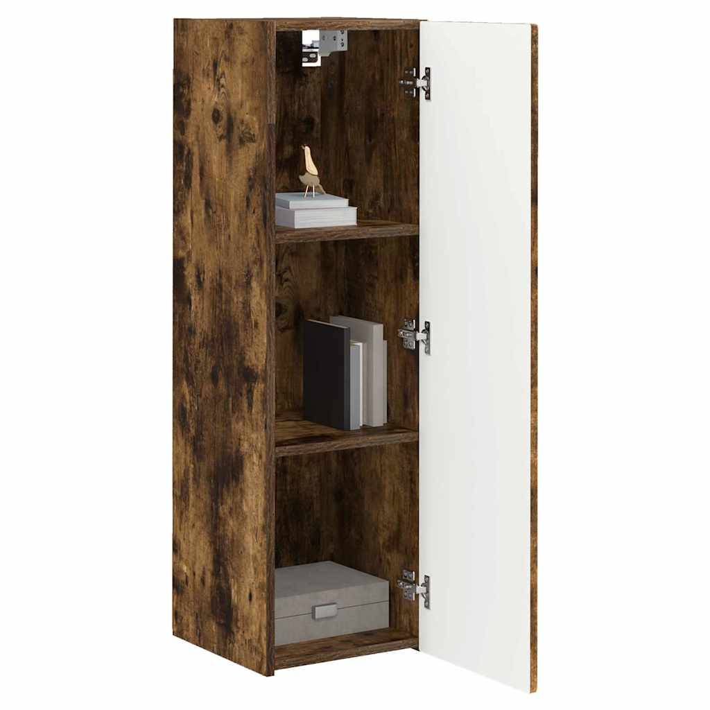 vidaXL TV-Wandschrank Geräucherte Eiche 30 x 31 x 100 cm Holzwerkstoff