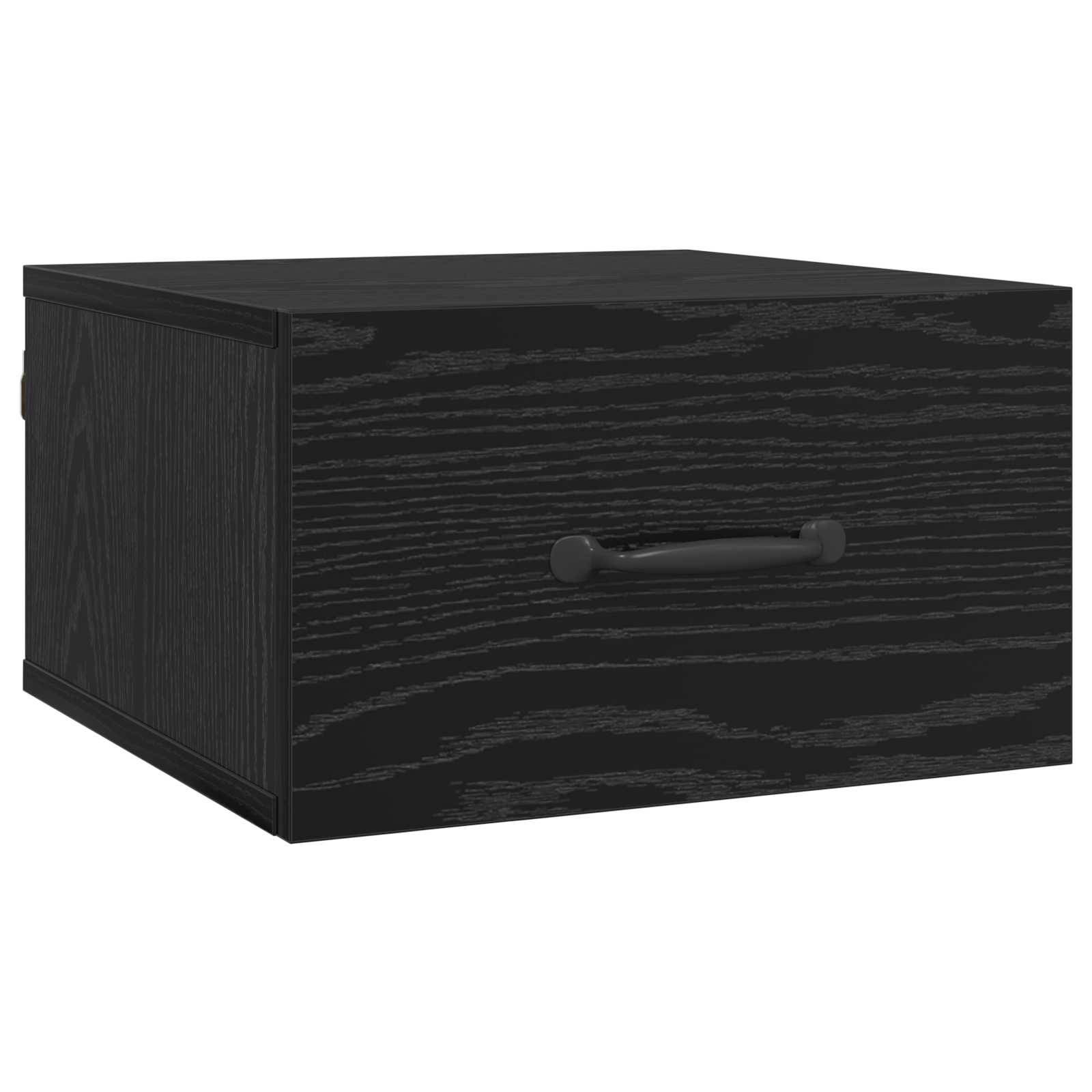 vidaXL Nachttisch Schwarz Eichen-Optik 35 x 35 x 20 cm Holzwerkstoff