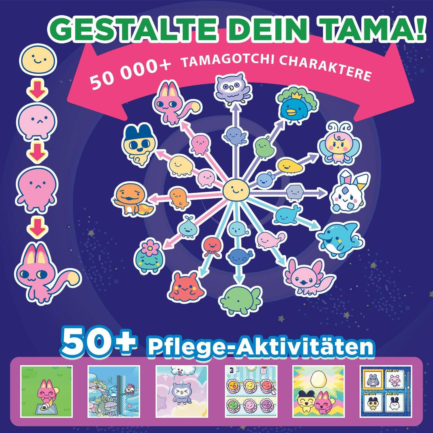 Bandai Tamagotchi Paradise Wasser Virtuelles Haustier Interaktiv 6+ deutsch