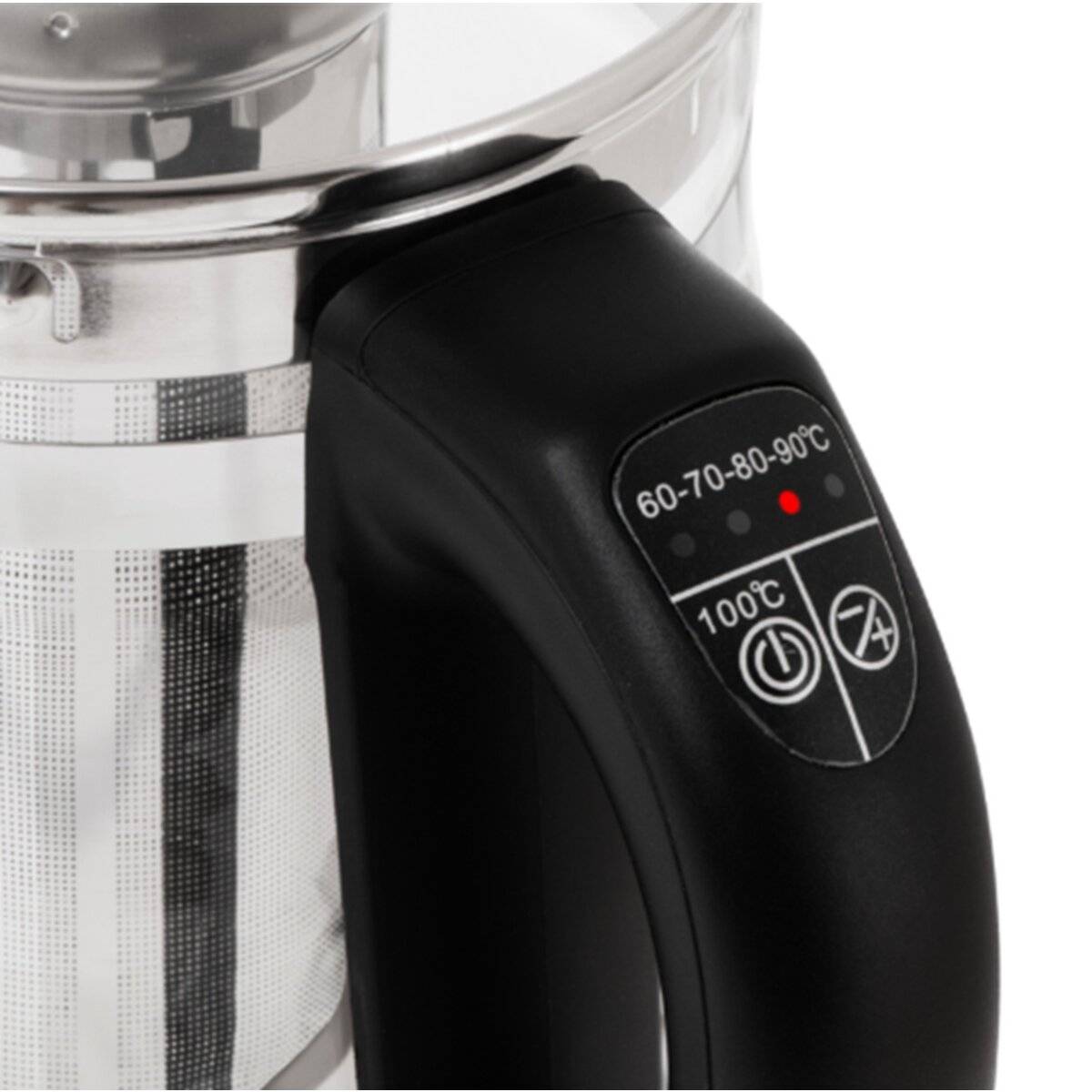 Adler AD 1299 Wasserkocher/Teekocher mit Sieb 1,5 L- 2200 W in Schwarz