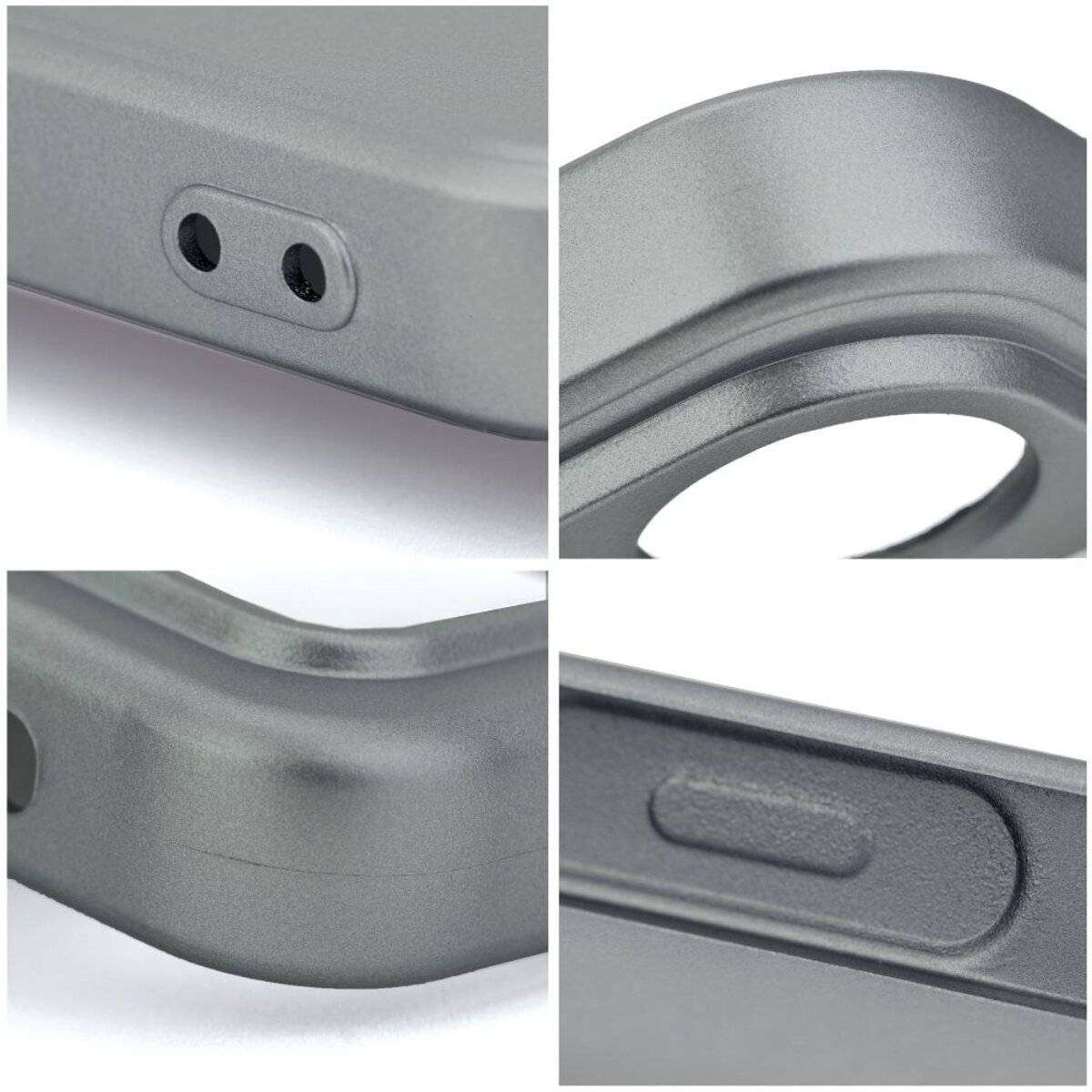Smartphone Schutzhülle Handyhülle TPU Case mit Mikrofaser-Innenfutter kompatibel mit iPhone 17 Air Grau