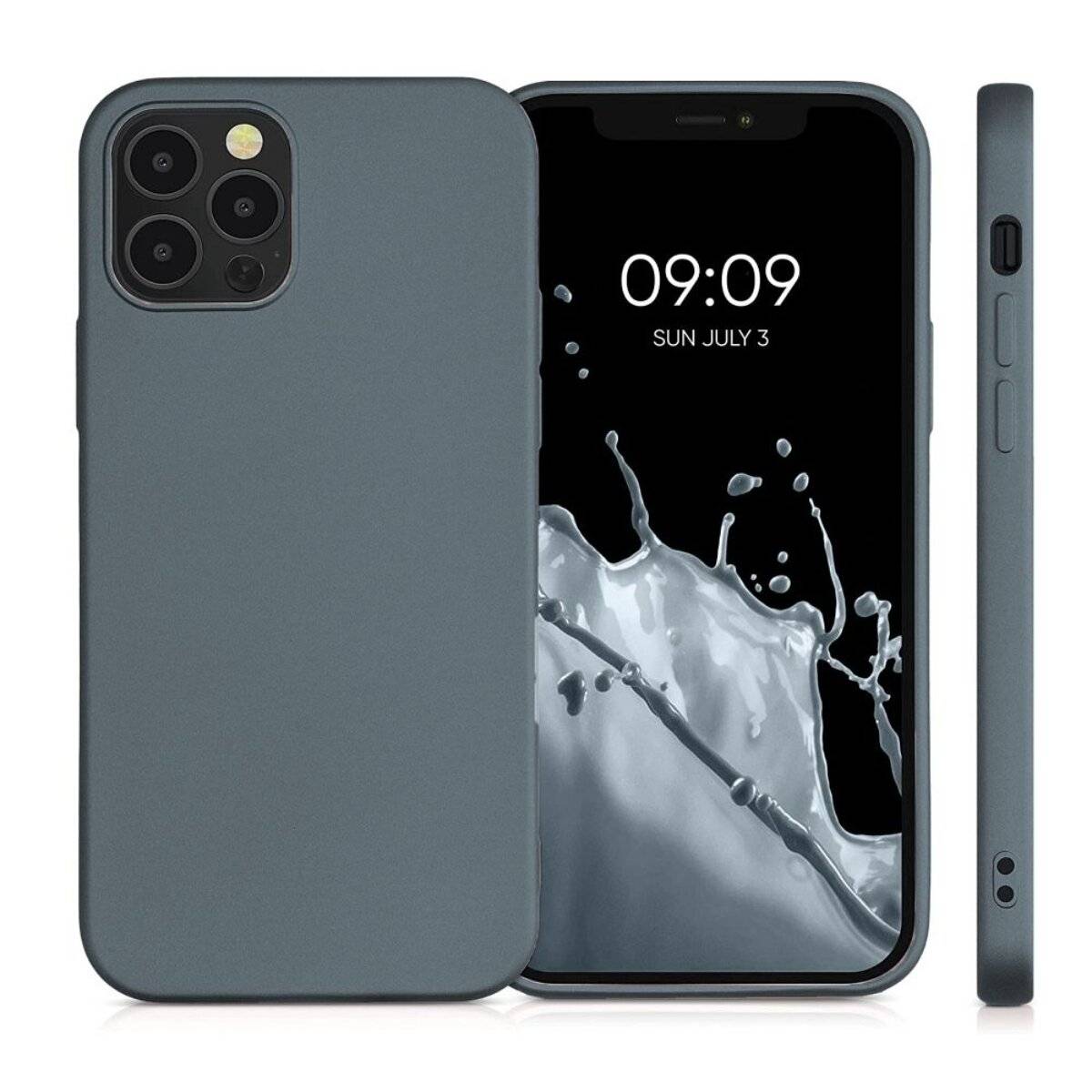 Smartphone Schutzhülle Handyhülle TPU Case mit Mikrofaser-Innenfutter kompatibel mit iPhone 17 Air Grau