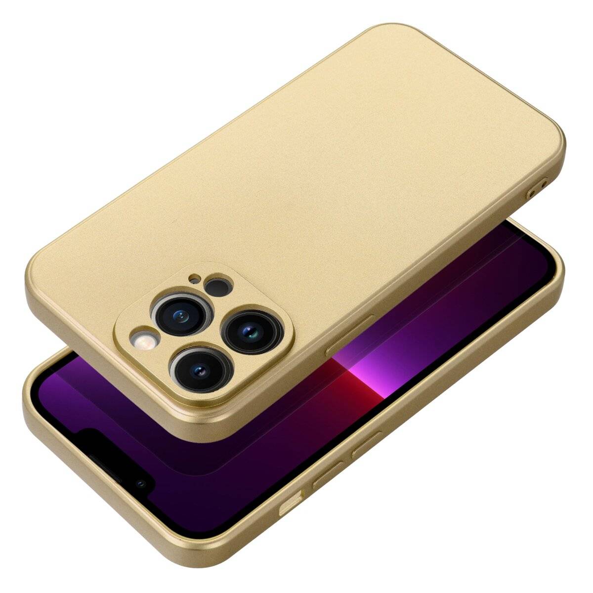 Smartphone Schutzhülle Handyhülle TPU Case mit Mikrofaser-Innenfutter kompatibel mit iPhone 17 Gold