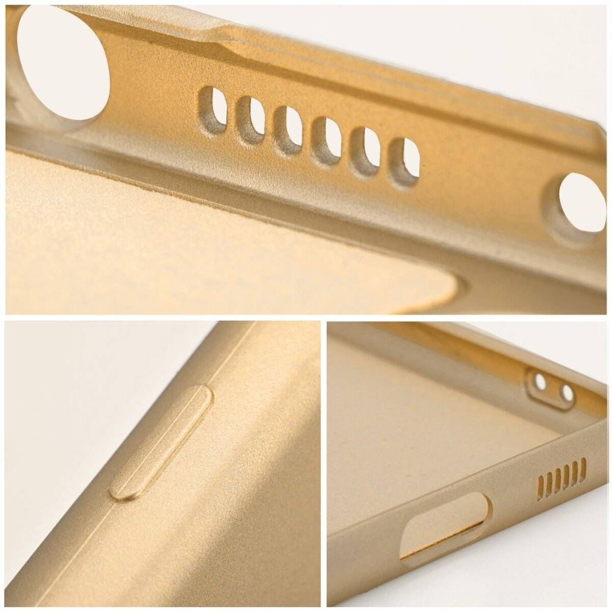 Smartphone Schutzhülle Handyhülle TPU Case mit Mikrofaser-Innenfutter kompatibel mit iPhone 17 Gold