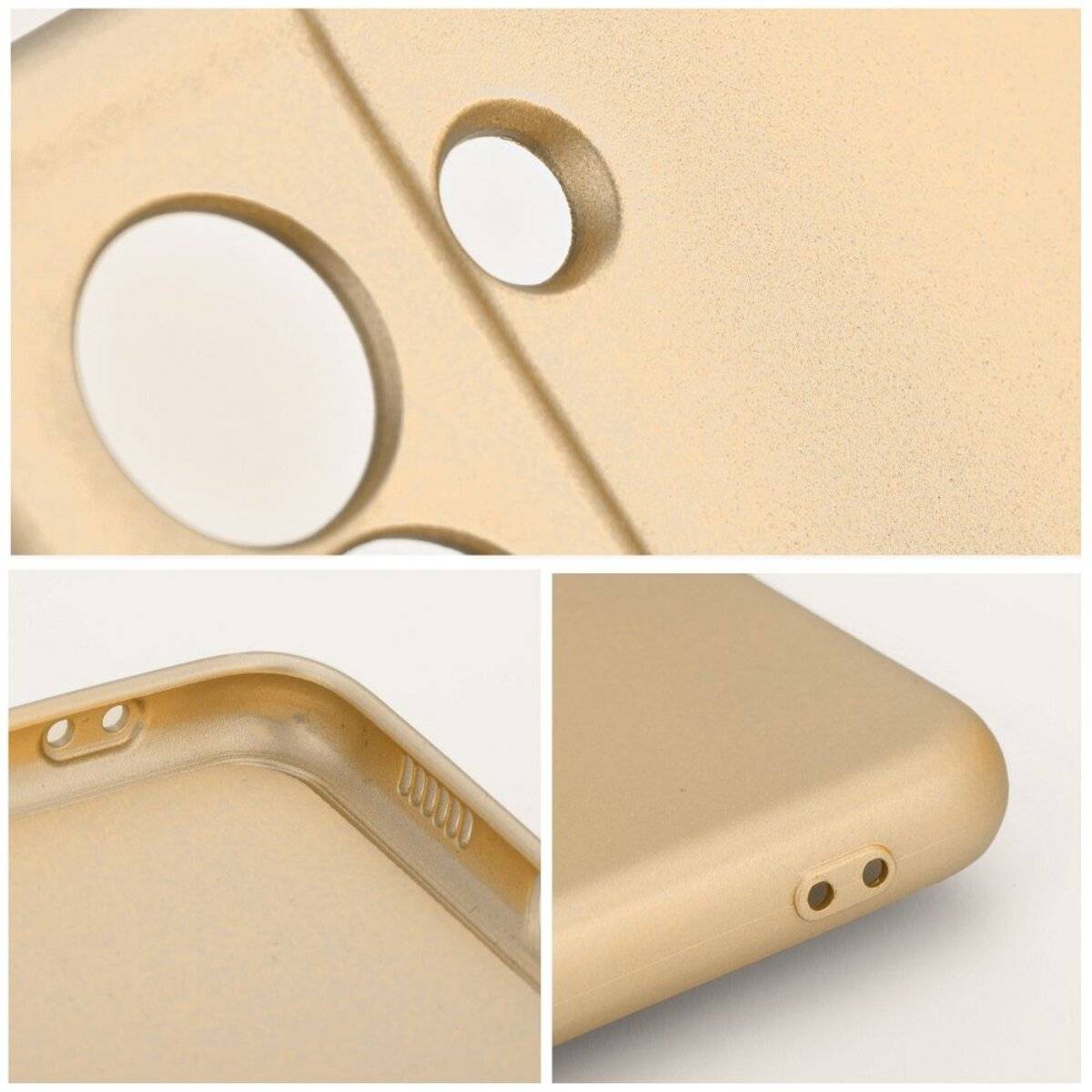 Smartphone Schutzhülle Handyhülle TPU Case mit Mikrofaser-Innenfutter kompatibel mit iPhone 17 Gold