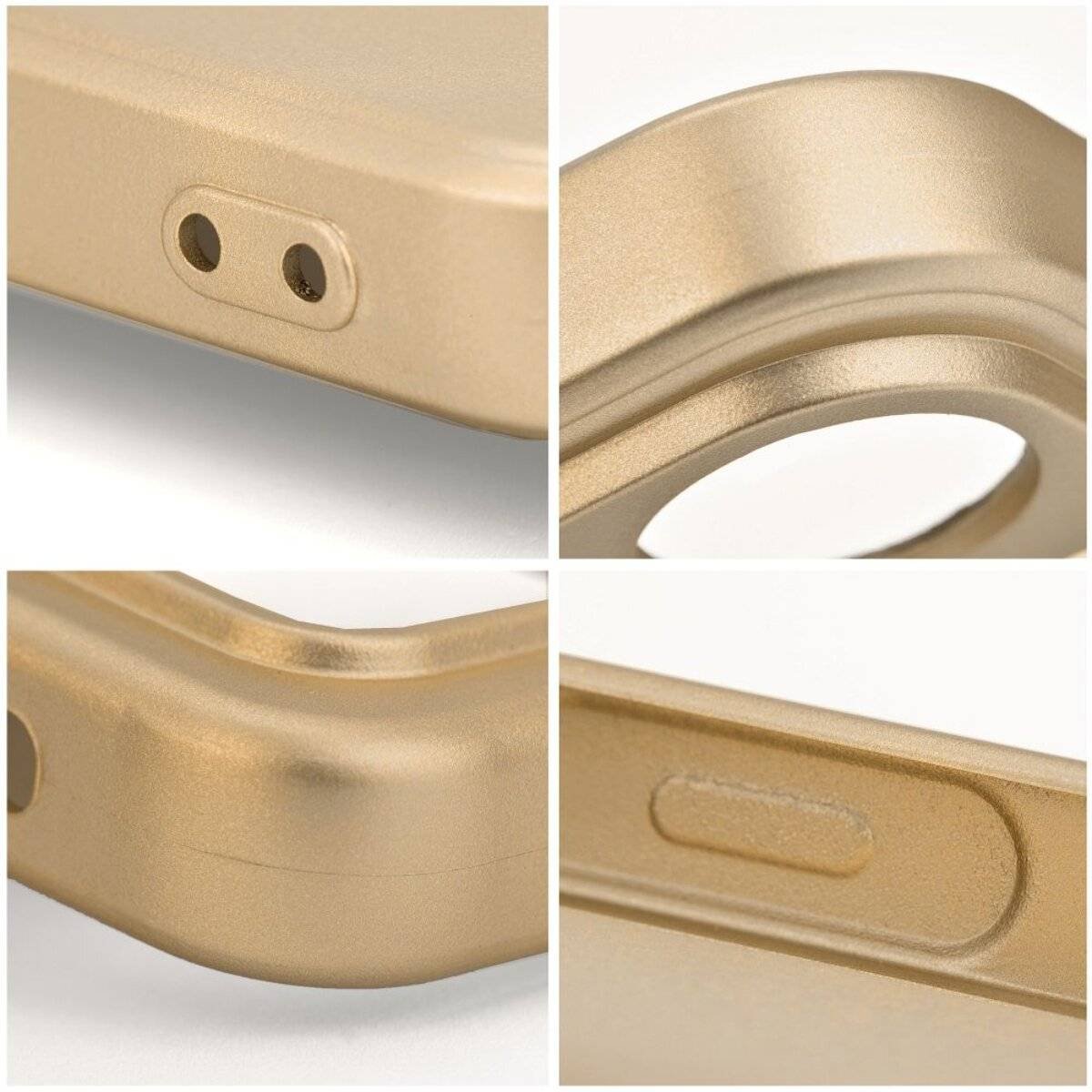 Smartphone Schutzhülle Handyhülle TPU Case mit Mikrofaser-Innenfutter kompatibel mit iPhone 17 Gold