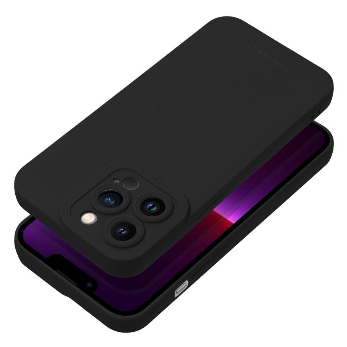 Smartphone Schutzhülle Slim Case aus flexiblem TPU kompatibel mit iPhone 17 Schwarz