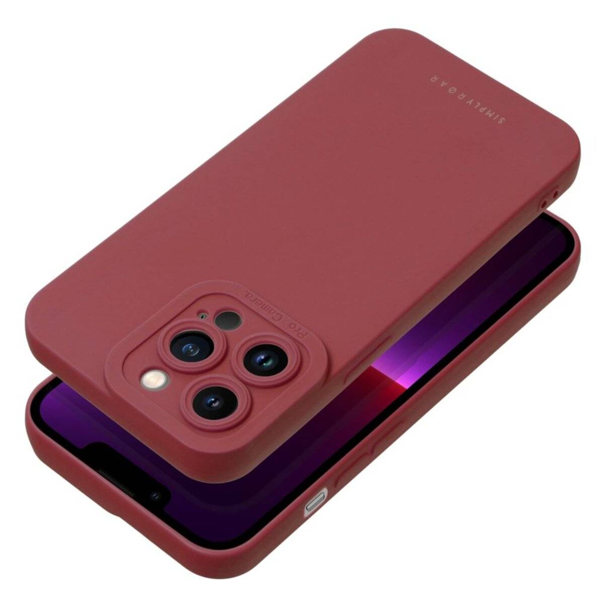 Smartphone Schutzhülle Slim Case aus flexiblem TPU kompatibel mit iPhone 17 Air Rot