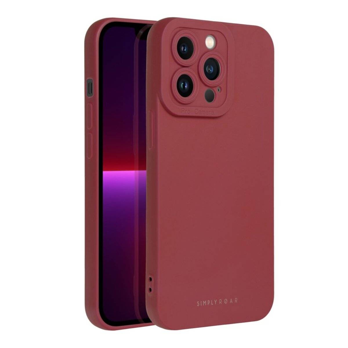 Smartphone Schutzhülle Slim Case aus flexiblem TPU kompatibel mit iPhone 17 Pro Max Rot
