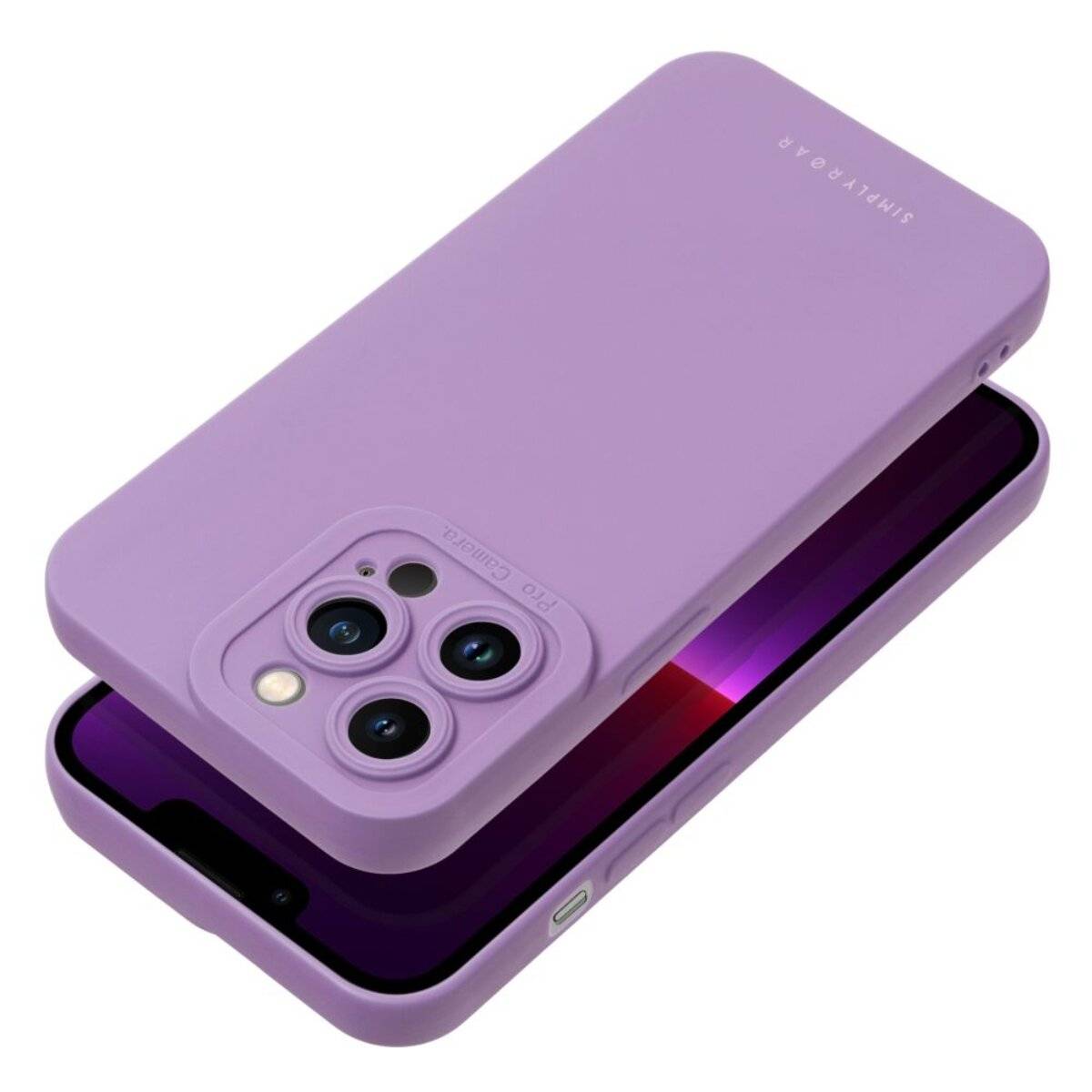 Smartphone Schutzhülle Slim Case aus flexiblem TPU kompatibel mit iPhone 17 Lila