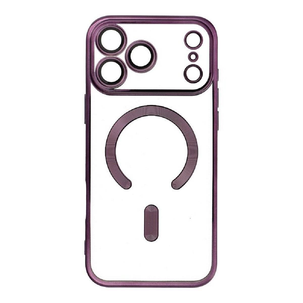 Handyhülle Bumper Schutzhülle mit integriertem Magnetring und Kameraschutz kompatibel mit iPhone 17 Lila