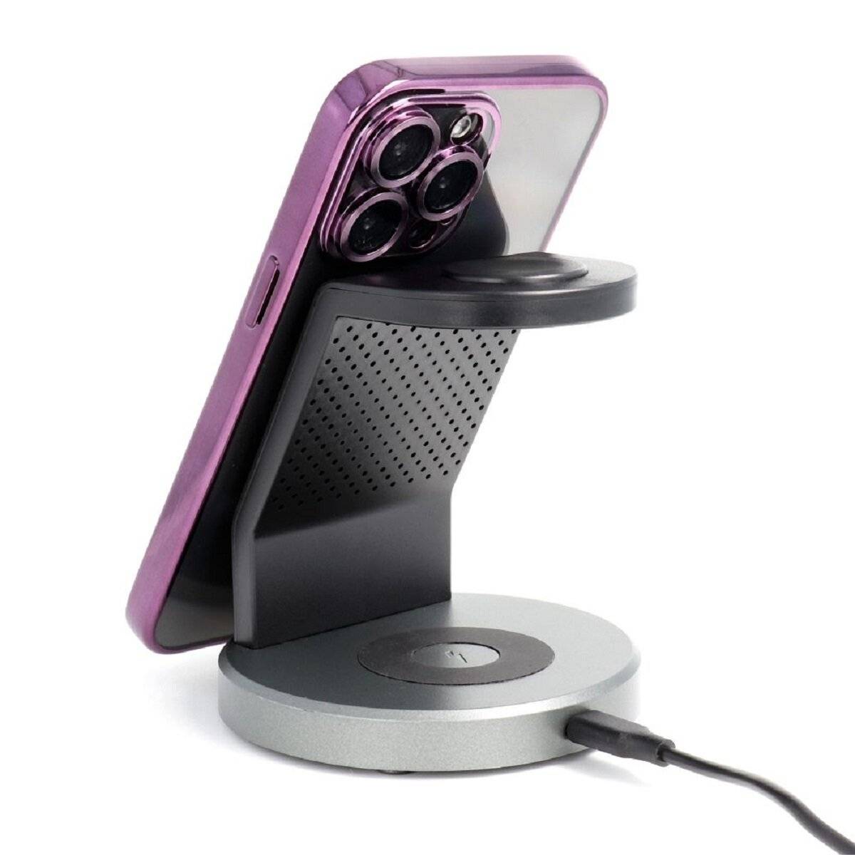 Handyhülle Bumper Schutzhülle mit integriertem Magnetring und Kameraschutz kompatibel mit iPhone 17 Lila
