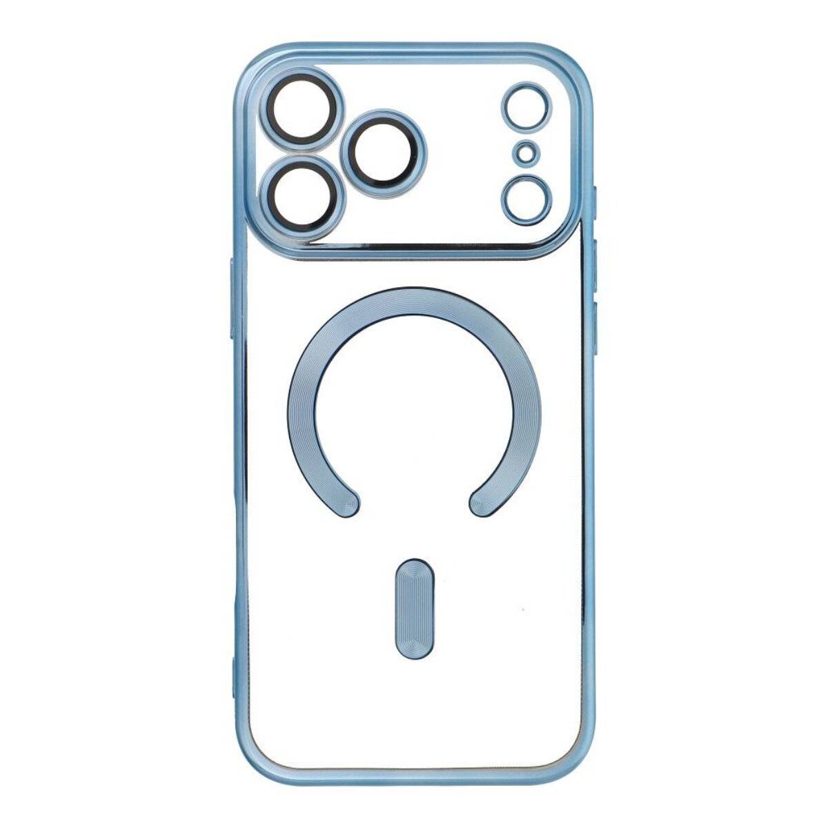 Handyhülle Bumper Schutzhülle mit integriertem Magnetring und Kameraschutz kompatibel mit iPhone 17 Blau