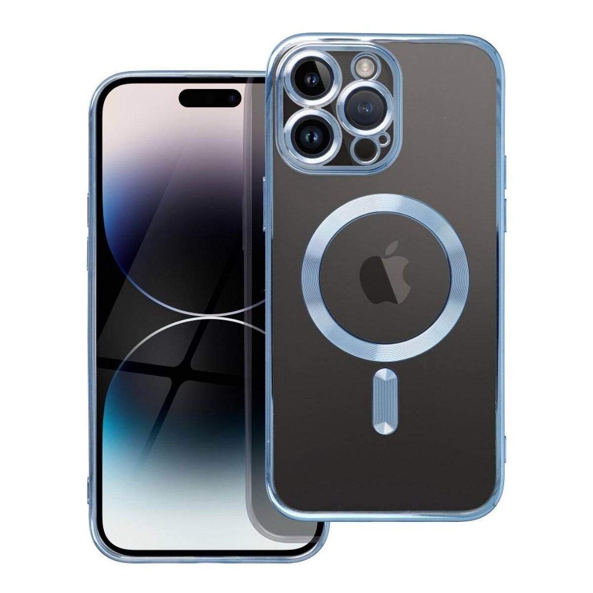 Handyhülle Bumper Schutzhülle mit integriertem Magnetring und Kameraschutz kompatibel mit iPhone 17 Blau