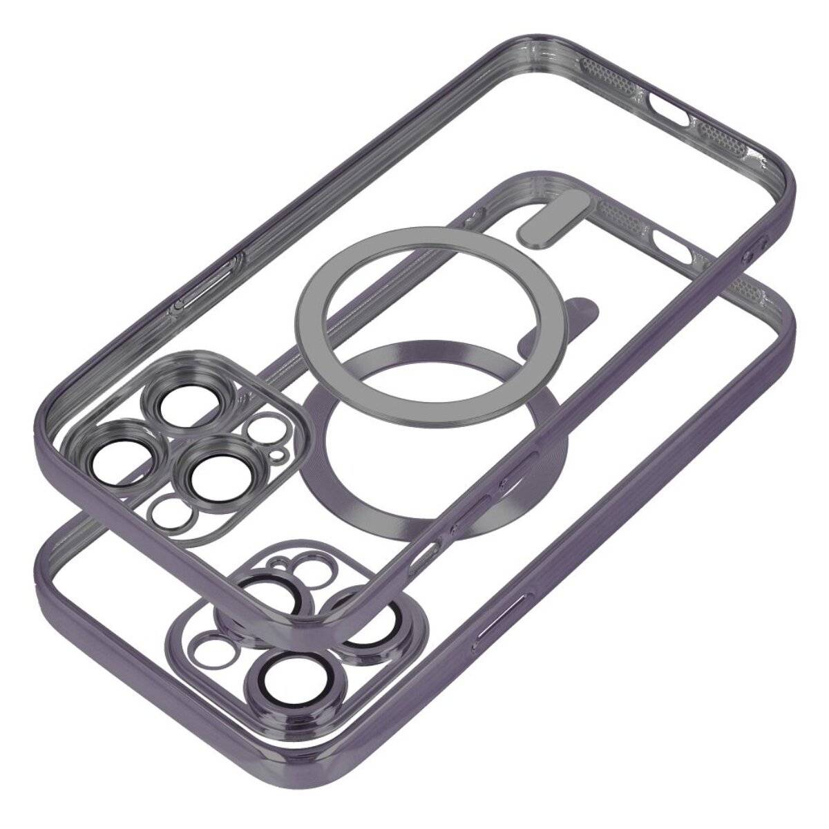 Handyhülle Bumper Schutzhülle mit integriertem Magnetring und Kameraschutz kompatibel mit iPhone 17 Schwarz