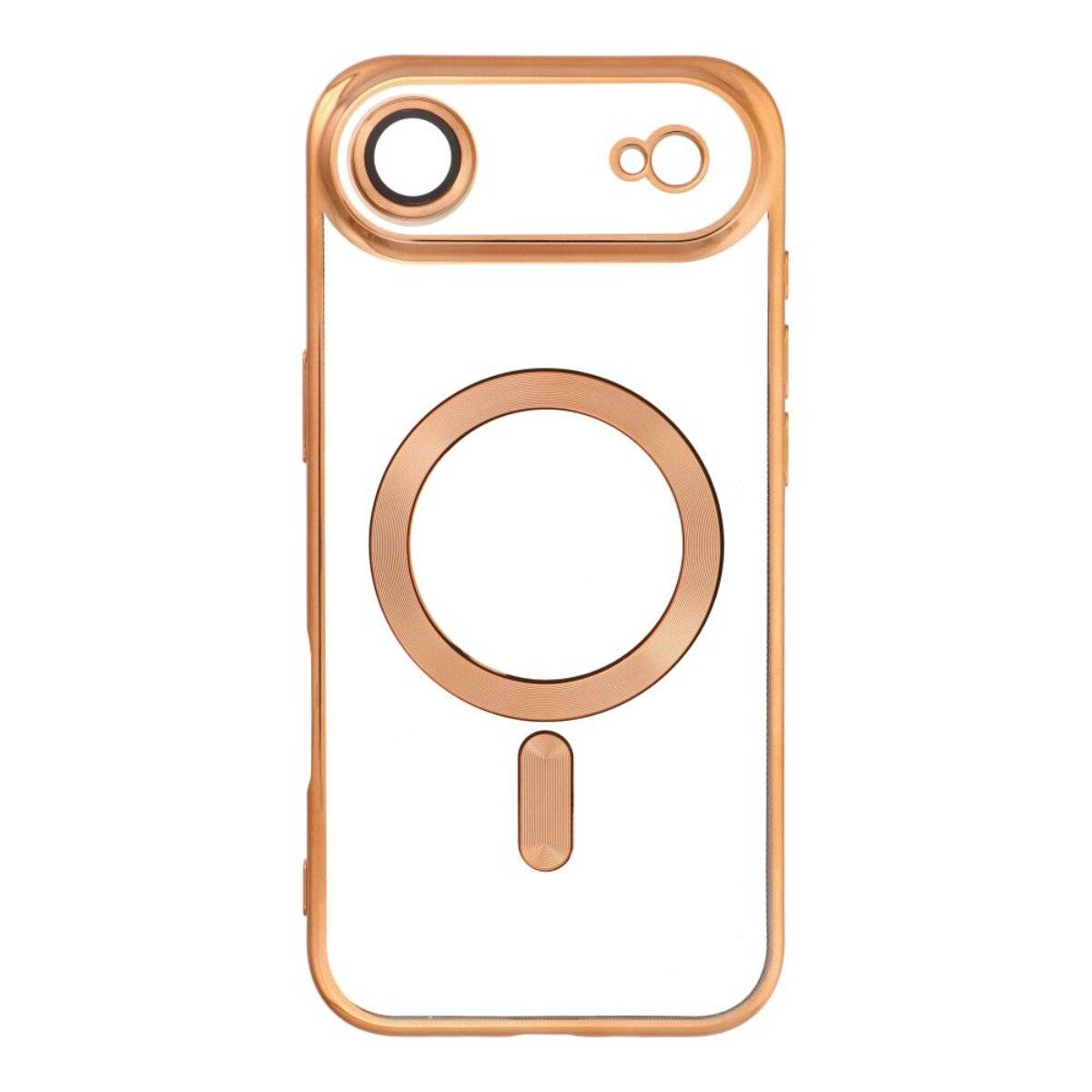 Handyhülle Bumper Schutzhülle mit integriertem Magnetring und Kameraschutz kompatibel mit iPhone 17 Gold