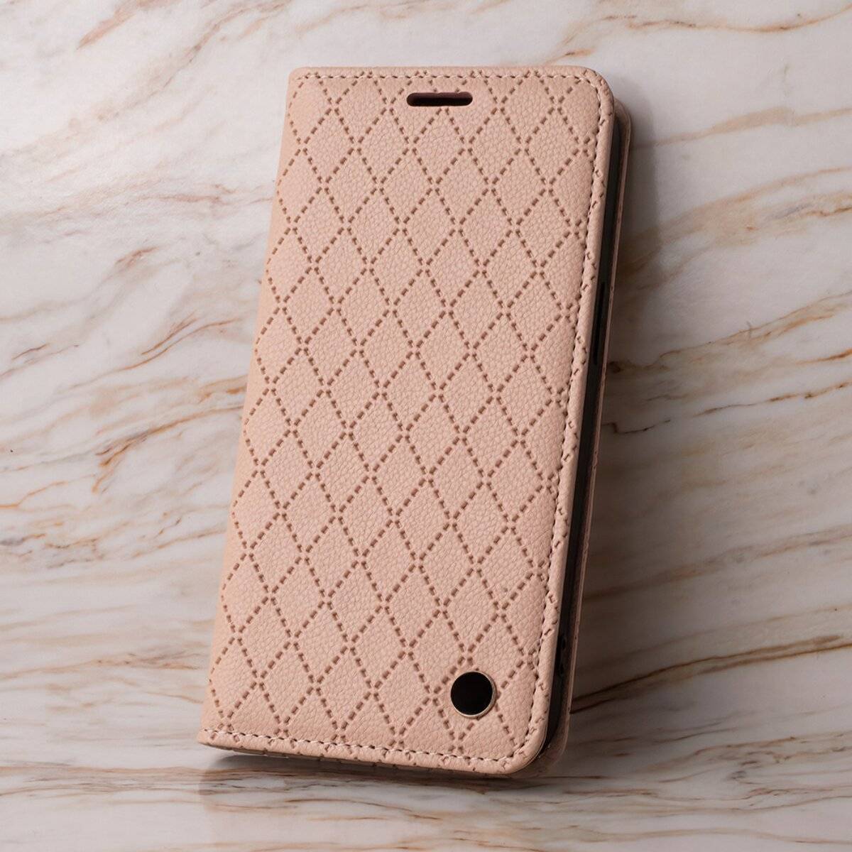 Handyhülle Smartphone Schutzhülle mit Kartenfächern und Lederoptik kompatibel mit iPhone 17 Air Beige