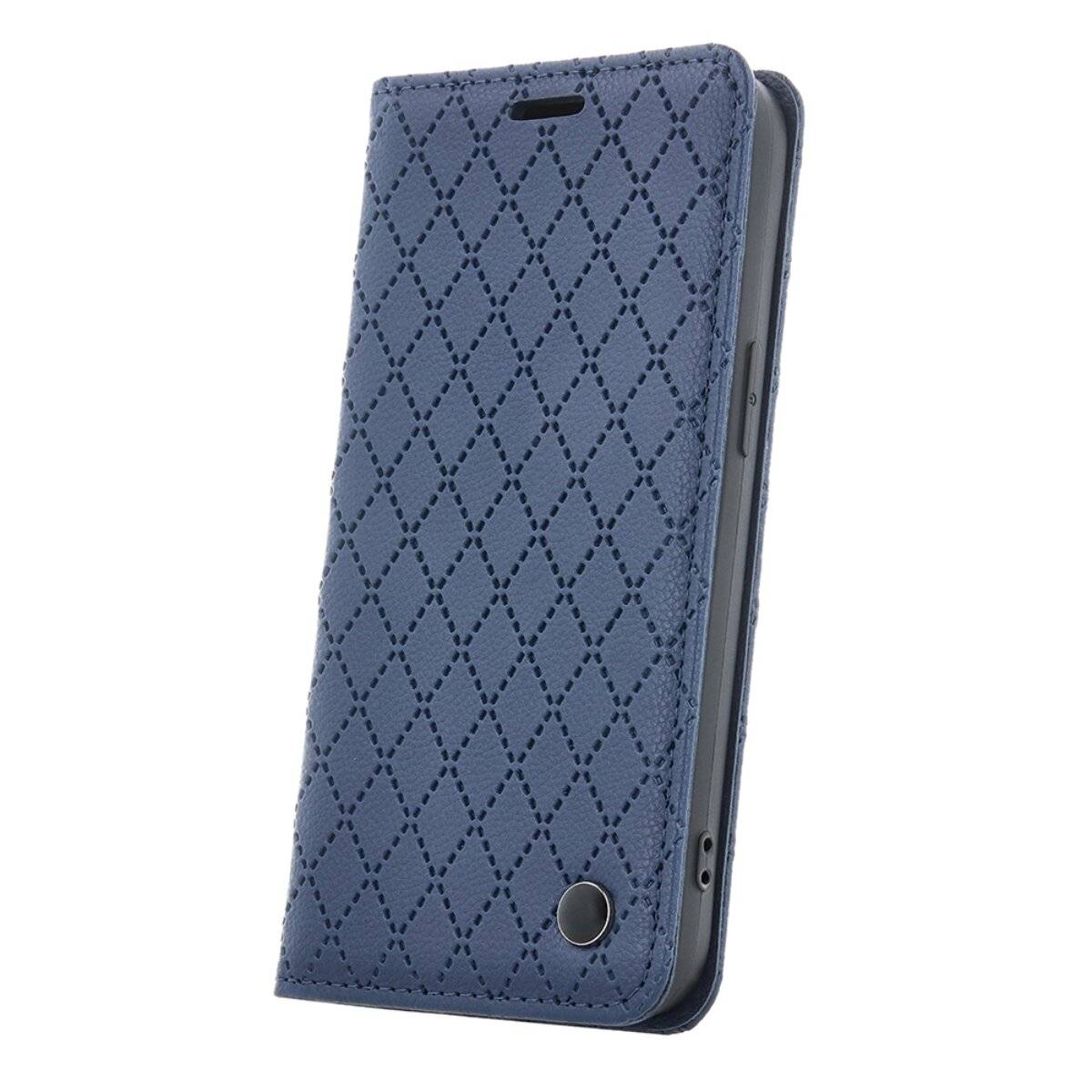 Handyhülle Smartphone Schutzhülle mit Kartenfächern und Lederoptik kompatibel mit iPhone 17 Dunkelblau