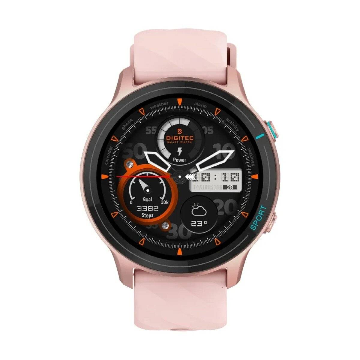 Titmo O-100 Smartwatch 1,52 Zoll TFT-Display, IP68-Wasserdicht in Rosa