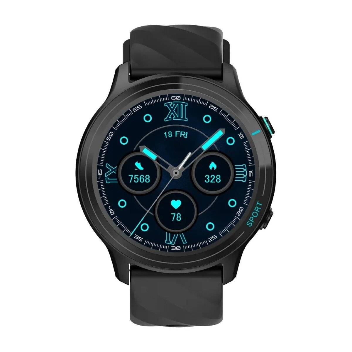 Titmo O-100 Smartwatch 1,52 Zoll TFT-Display, IP68-Wasserdicht in Schwarz