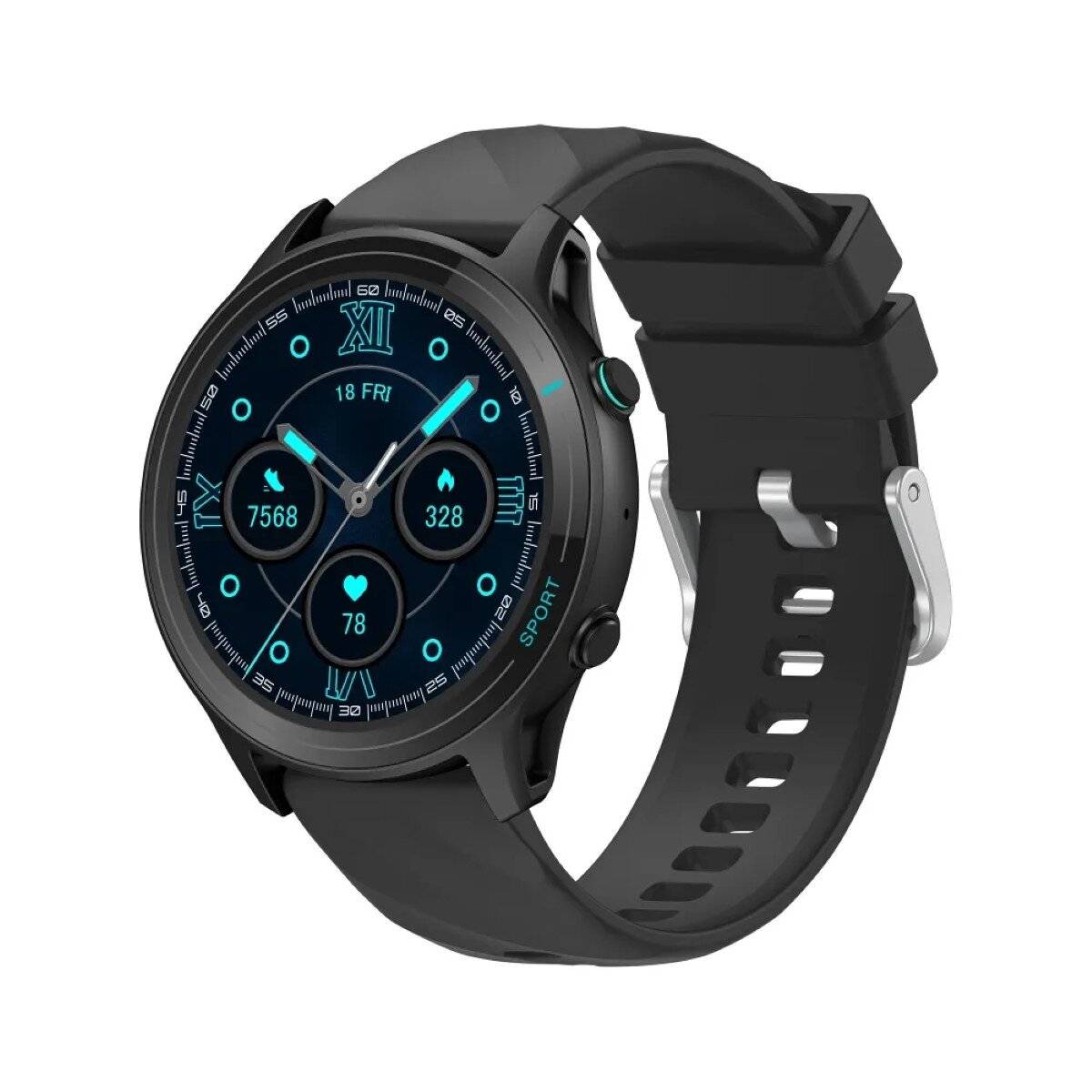 Titmo O-100 Smartwatch 1,52 Zoll TFT-Display, IP68-Wasserdicht in Schwarz