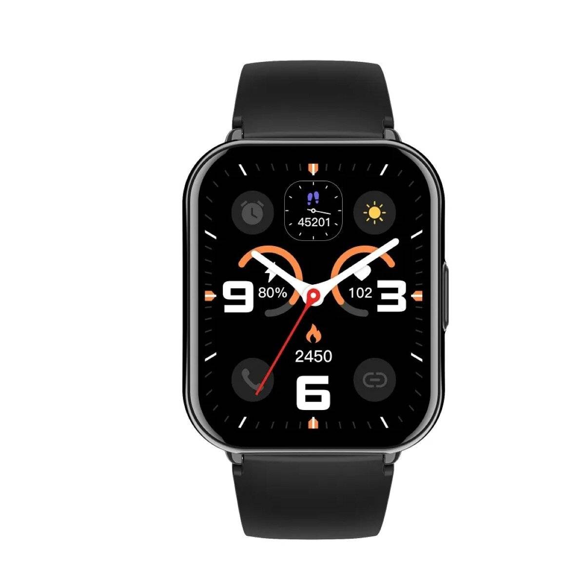 Titmo E-100 Smartwatch 1,83 Zoll TFT-Display, IP68-Wasserdicht Schwarz