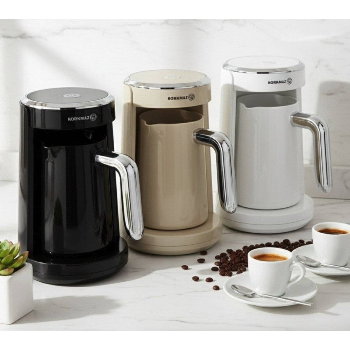 Korkmaz Keyif A768-09 Mokkamaschine 480 W - Beige