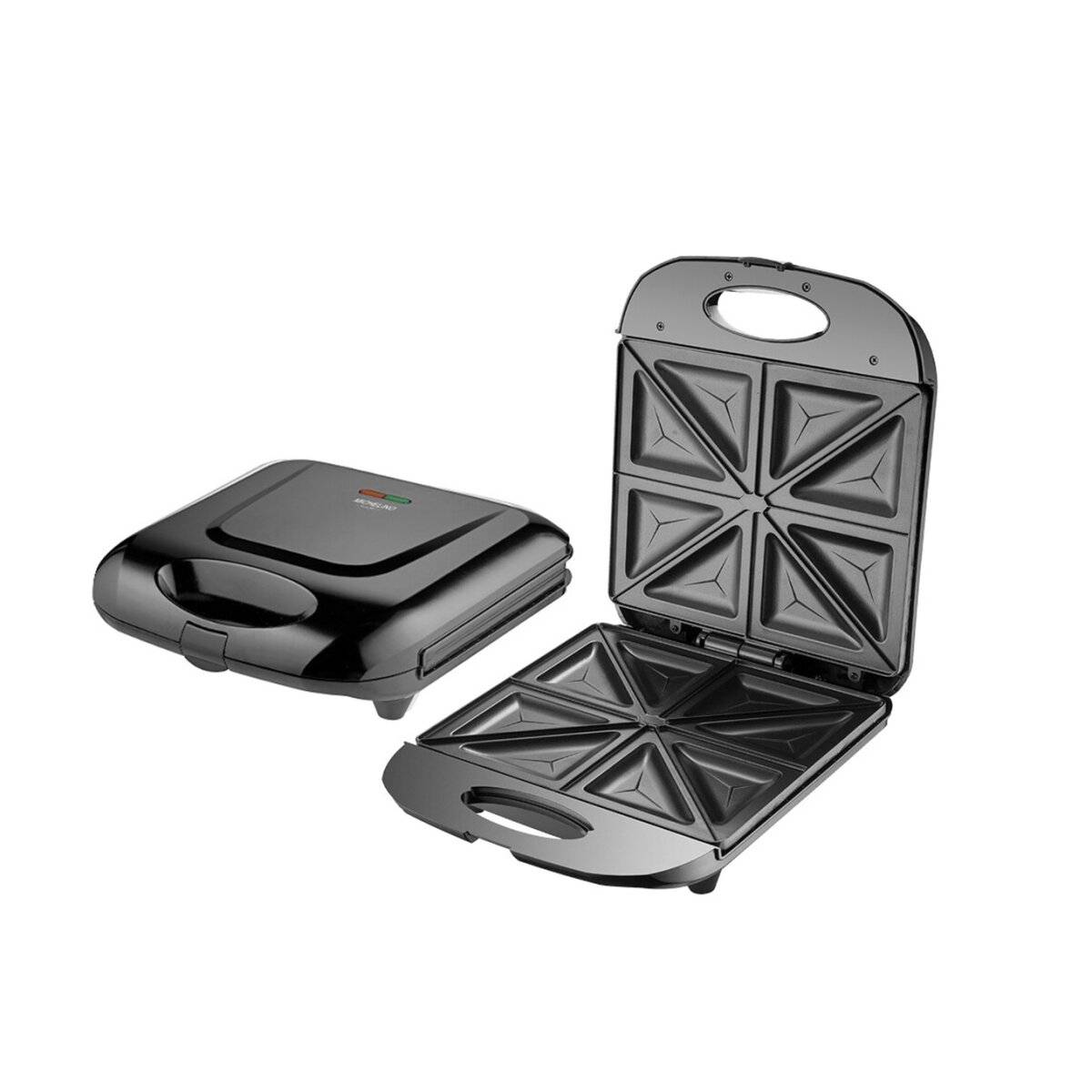 Michelino XXL Sandwichmaker 1400 W - Antihaftbeschichtung, Schwarz