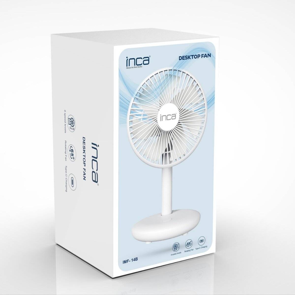 Inca IMF-14B – 6 Zoll Schreibtischventilator mit 4 Lüfterstufen
