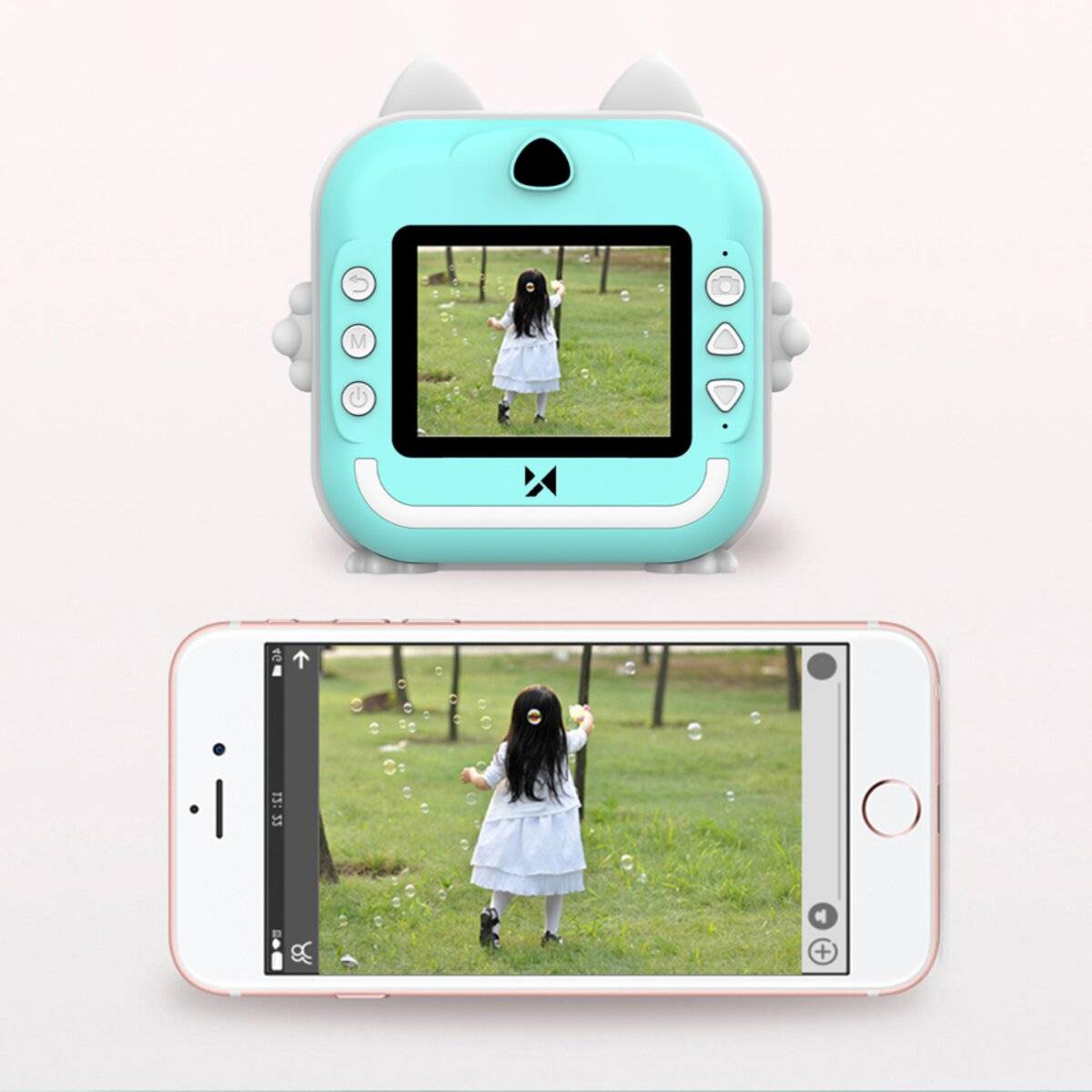 Wozinsky WDT Thermodruckerkamera für Kinder – Blau