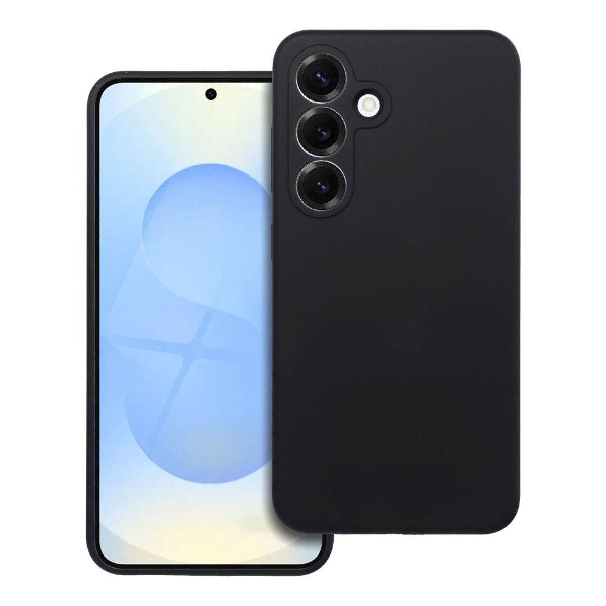 Handyhülle Silikon 2 mm – stoßdämpfendes Softcase Bumper kompatibel mit Motorola Moto G86 5G Schwarz