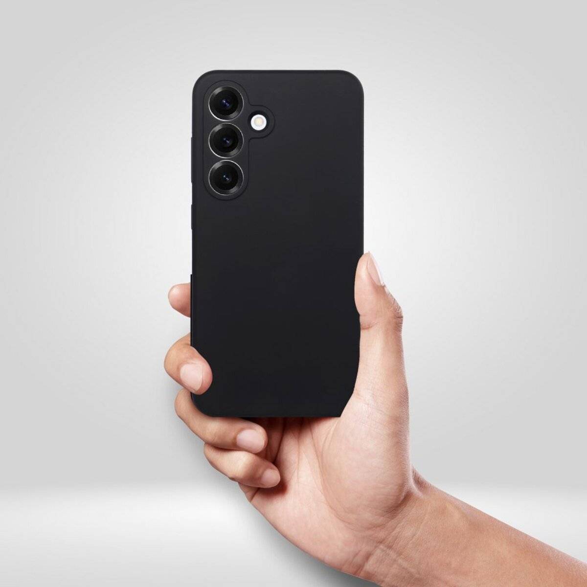 Handyhülle Silikon 2 mm – stoßdämpfendes Softcase Bumper kompatibel mit Motorola Moto G86 5G Schwarz