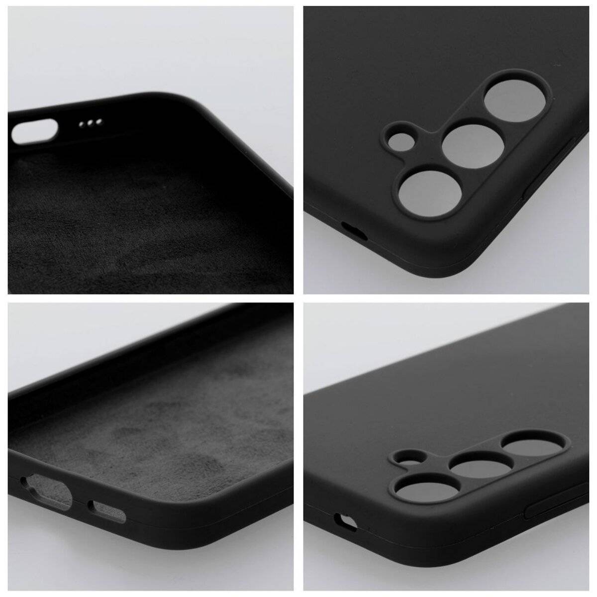 Handyhülle Silikon 2 mm – stoßdämpfendes Softcase Bumper kompatibel mit Motorola Moto G86 5G Schwarz