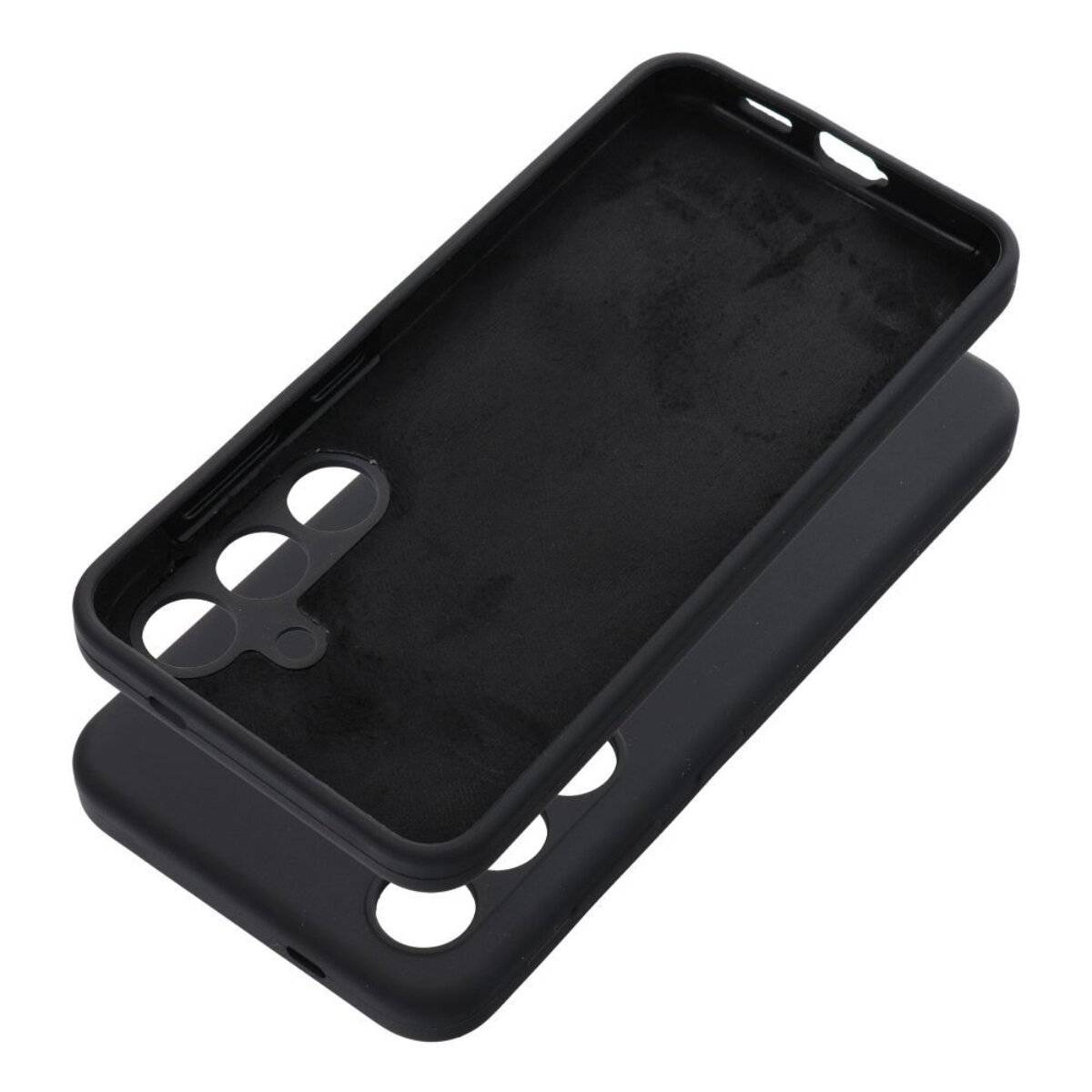 Handyhülle Silikon 2 mm – stoßdämpfendes Softcase Bumper kompatibel mit Motorola Moto G86 5G Schwarz