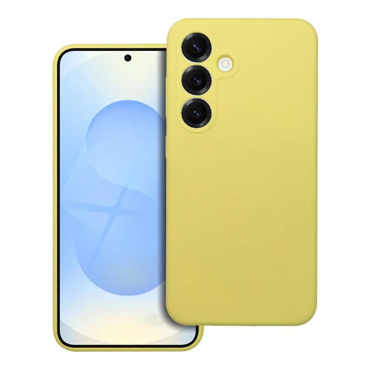 Handyhülle Silikon 2 mm – stoßdämpfendes Softcase Bumper kompatibel mit Motorola Moto G86 5G Gelb