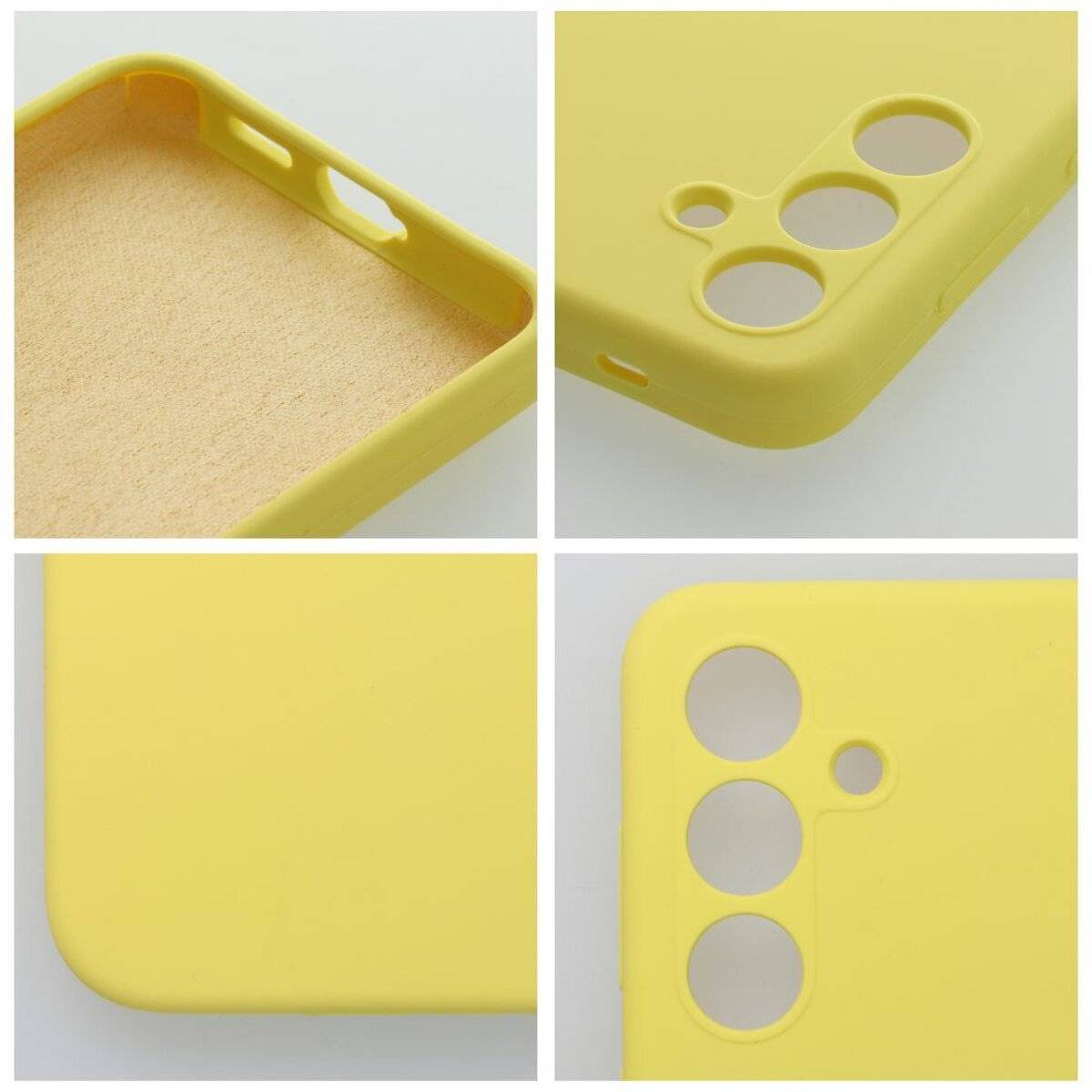 Handyhülle Silikon 2 mm – stoßdämpfendes Softcase Bumper kompatibel mit Motorola Moto G86 5G Gelb
