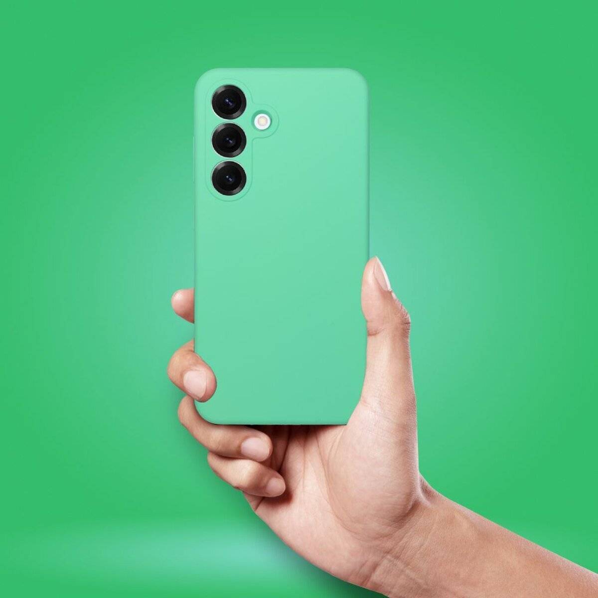 Handyhülle Silikon 2 mm – stoßdämpfendes Softcase Bumper kompatibel mit Motorola Moto G56 5G Minze
