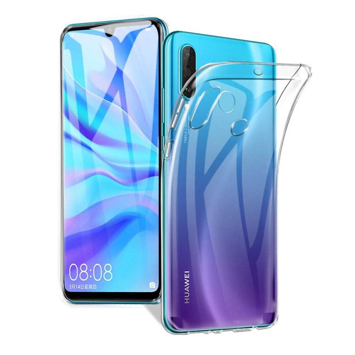 Clear 2 mm Hülle kompatibel mit Huawei P30 lite dünne Hülle transparent