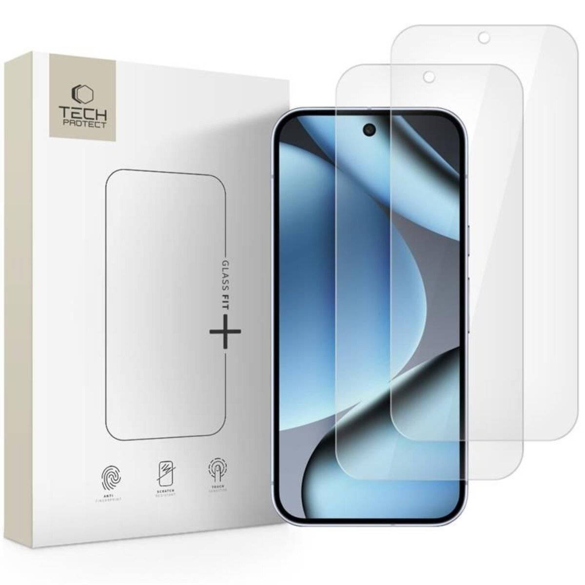 Tech-Protect Glass Fit+ 2er-Pack Schutzglas Google Pixel 9 Pro XL / 10 - Transparent