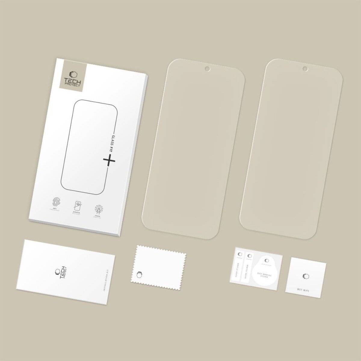 Tech-Protect Glass Fit+ 2er-Pack Schutzglas Google Pixel 9 Pro XL / 10 - Transparent