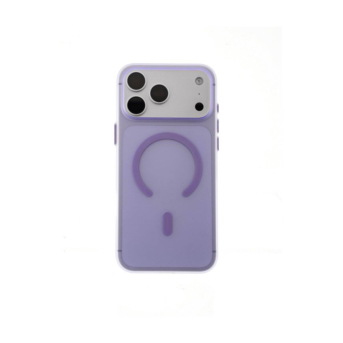 Dünne Handyhülle Bumper mit Magnetring kompatibel mit iPhone 17 Lila