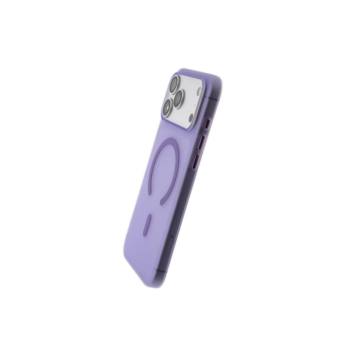 Dünne Handyhülle Bumper mit Magnetring kompatibel mit iPhone 17 Lila