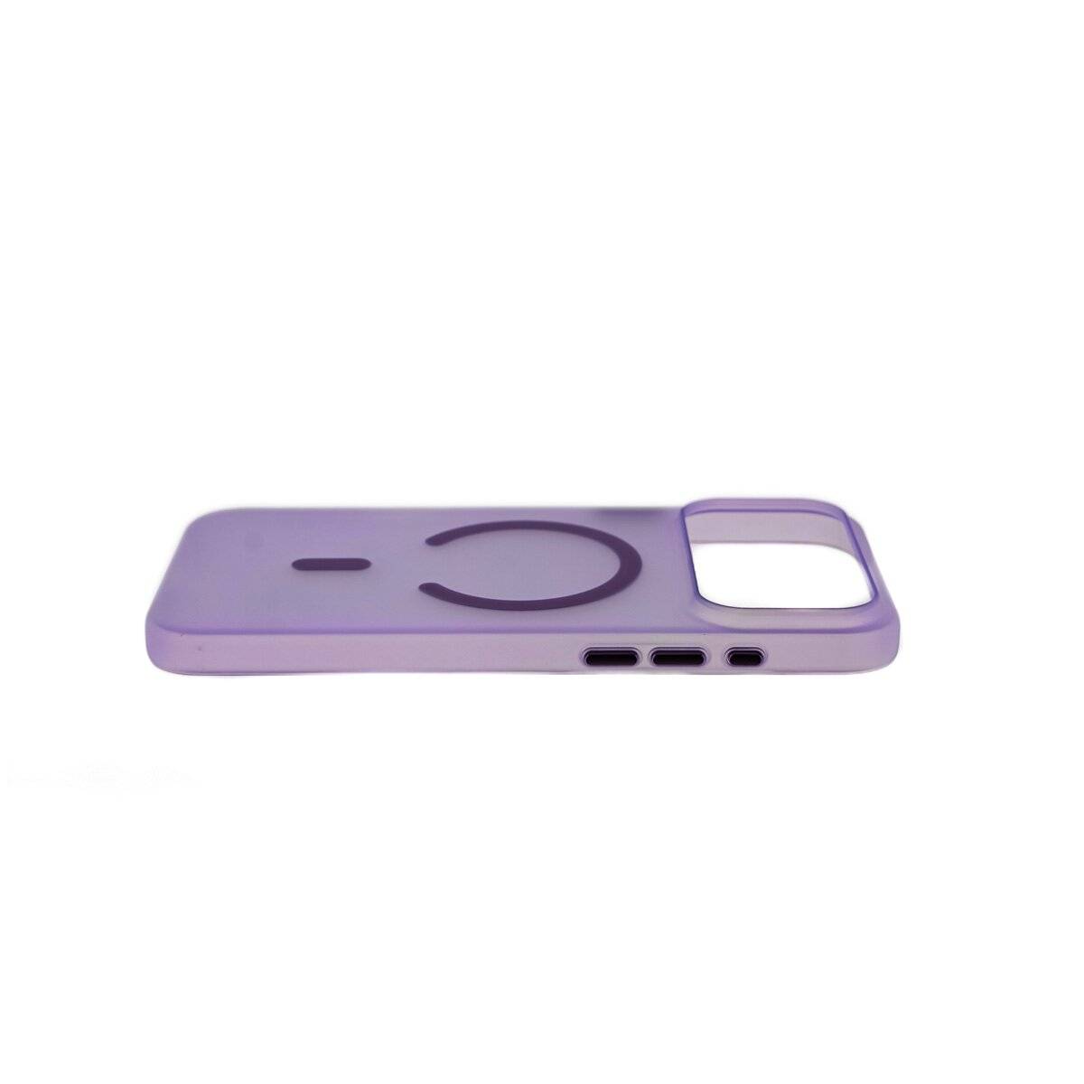 Dünne Handyhülle Bumper mit Magnetring kompatibel mit iPhone 17 Lila