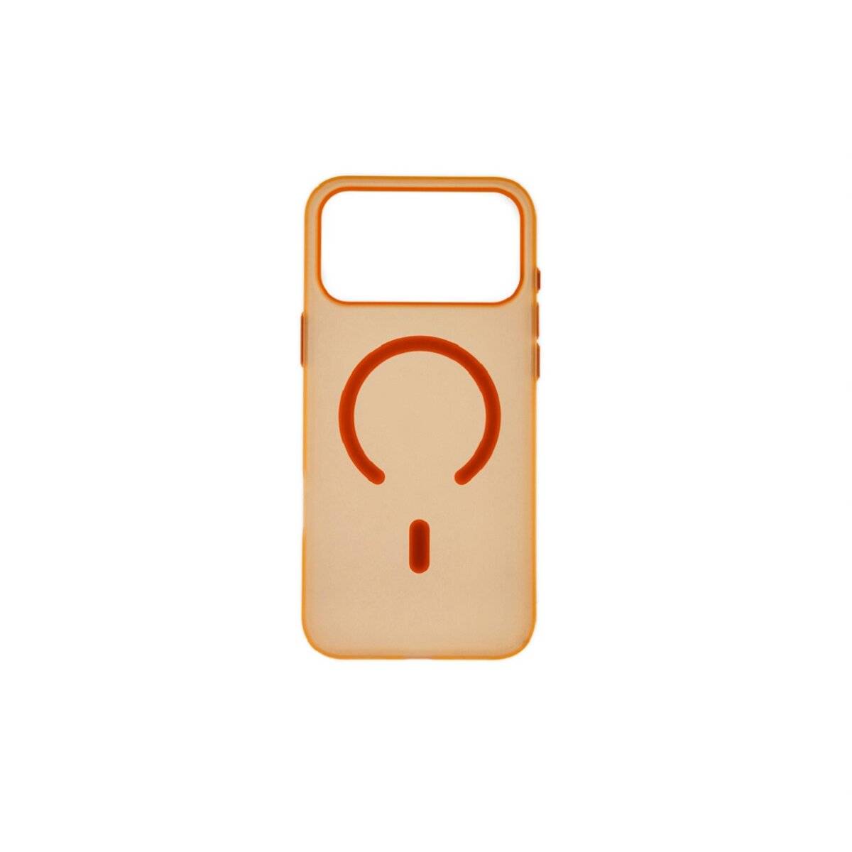 Dünne Handyhülle Bumper mit Magnetring kompatibel mit iPhone 17 Orange